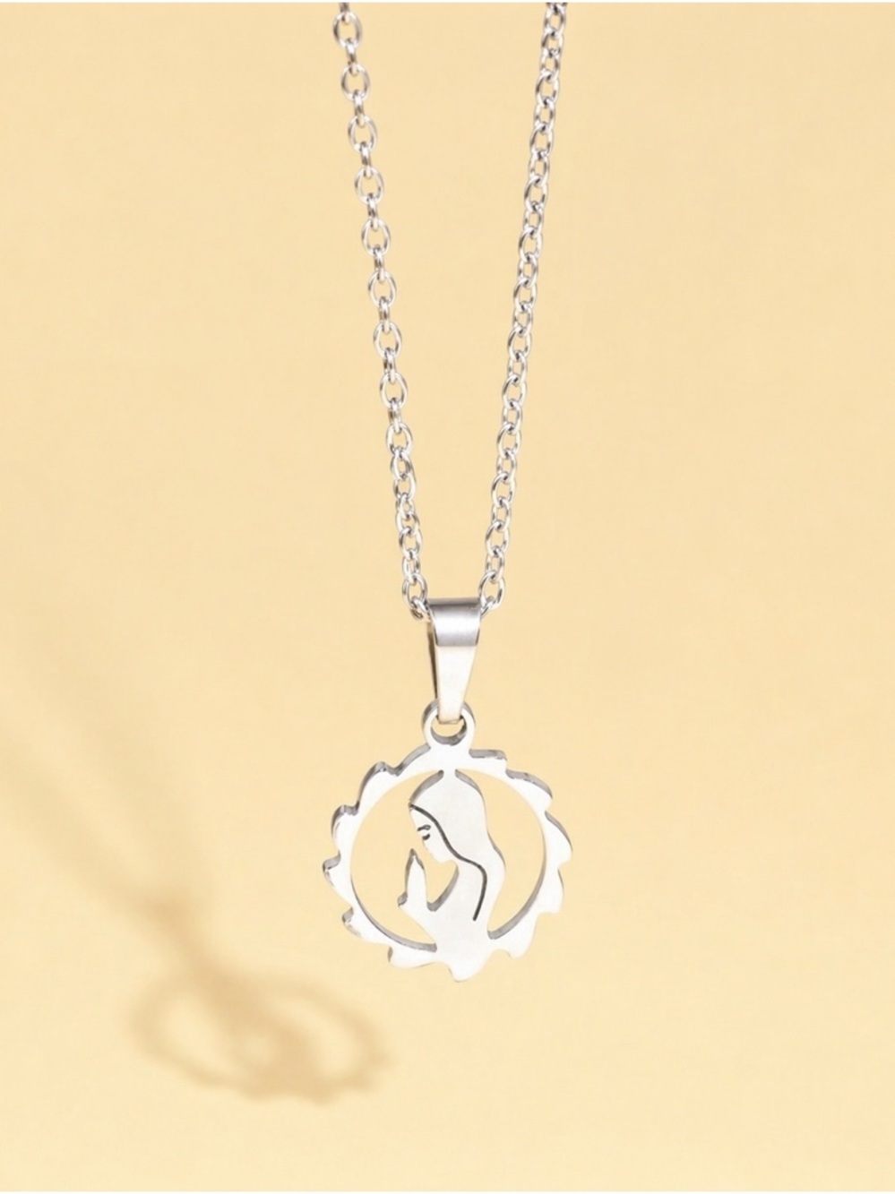 Our Lady~ Guadelupe Virgin Mother Mary Pray Divine Blessed Sacred Steel Necklace - Picture 10 of 12